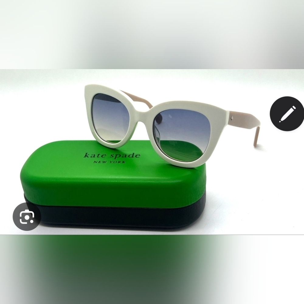 Kate Spade Cream Sunglasses with Gradient Lenses